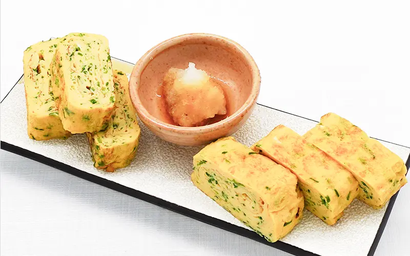 焼きたてチーズ入りだし巻き